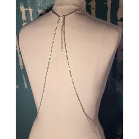 New Without Tags Silvertone Body Chain - Picture 4 of 5